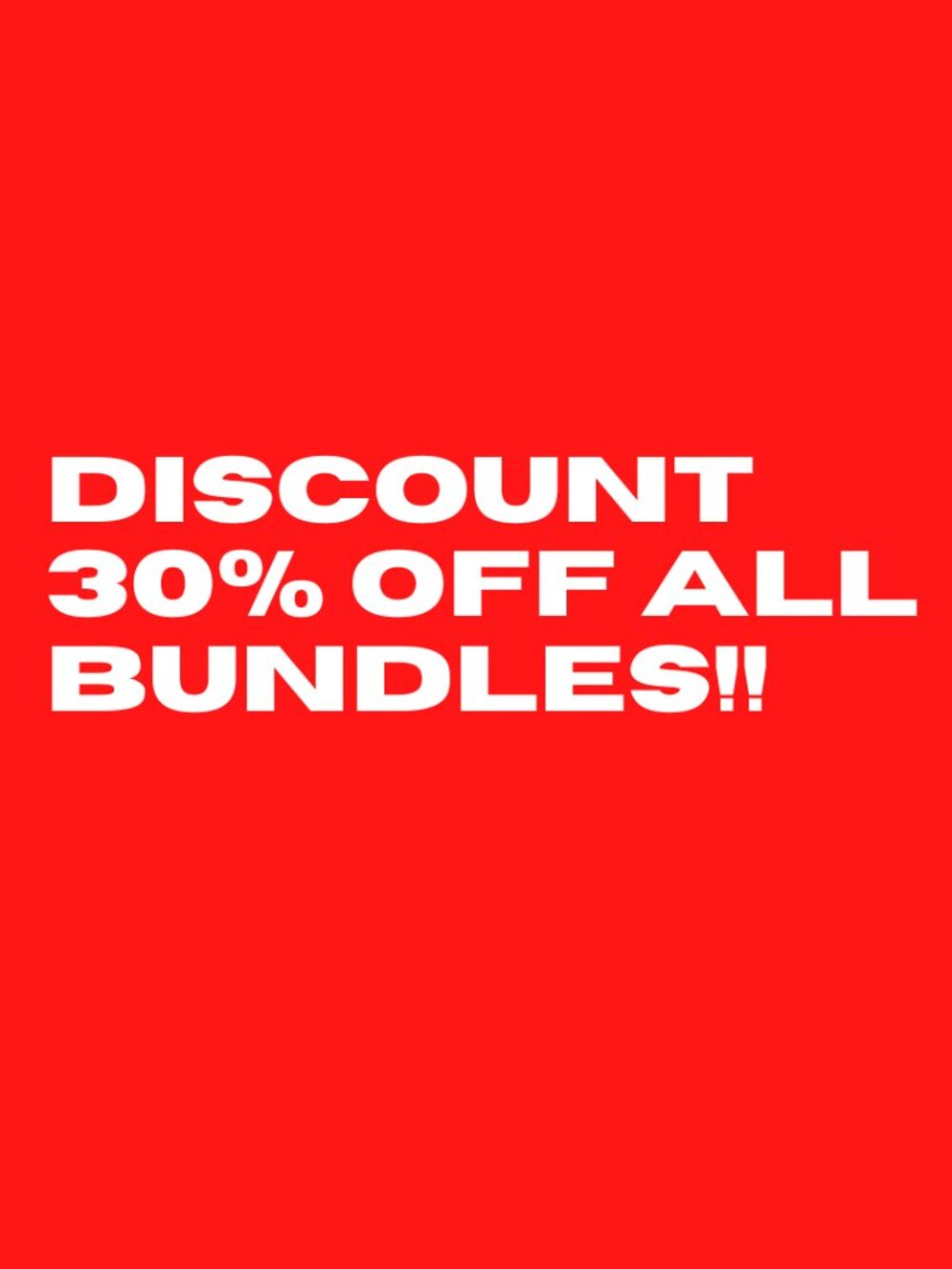 🏷️ SALE: 30% OFF + Open to Offers on All Items & Bundles!
